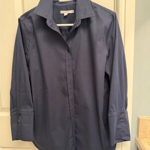 Chico's Women’s  Navy Dress Shirt